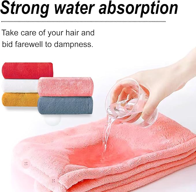 Microfiber Hair Drying Towel Wrap - Image 8