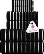 CASA COPENHAGEN Ecstatic 6Pcs 100% Egyptian Cotton Large Designer Towels Gift by CASACOPENHAGEN