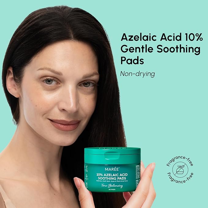 MAREE Azelaic Acid Acne Clearing Pads – Exfoliating Pads - Image 2