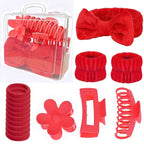 16 Pcs Skincare Headband Set, Face Washing Headband by XiuyingFeng