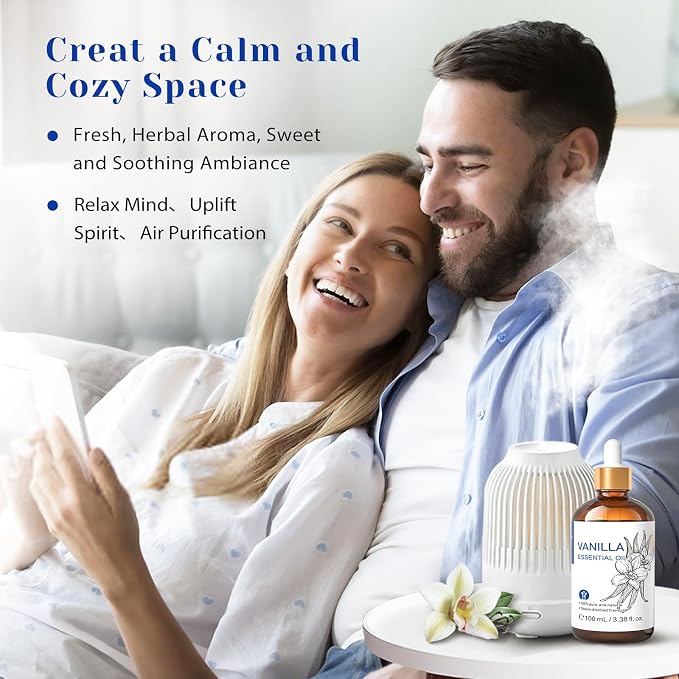 HIQILI Vanilla Essential Oil, Undiluted Natural Strong Fragrance Add in Skin - Image 2