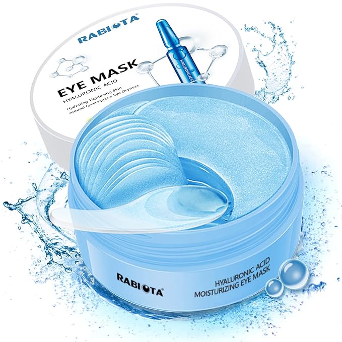 Under Eye Patches, 30 pairs Hyaluronic Acid Anti-Aging Under Eye Mask, Collagen by RABIOTA