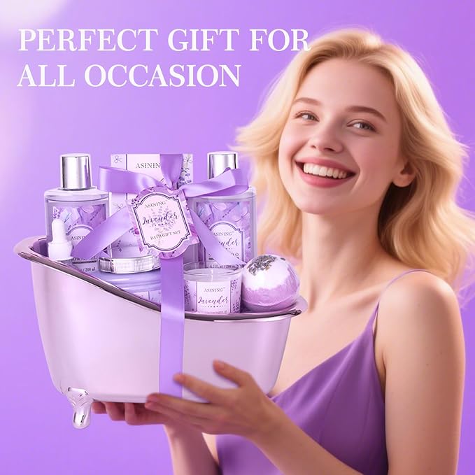 Spa Gift Basket for Women, Luxury Home Spa Kit, Gift Baskets for Women Unique - Image 4
