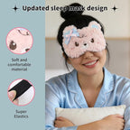 PERFECTSIGHT Sleep Eye Masks, Cute Sleep Eye Cover Lightweight Adjustable - Image 5