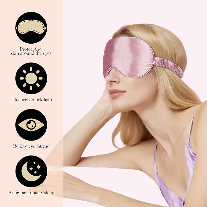 SilkDream 100% Mulberry Silk Sleep Mask Eye Mask - Image 4