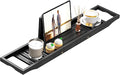 Bathtub Tray Caddy Black by Unknown
