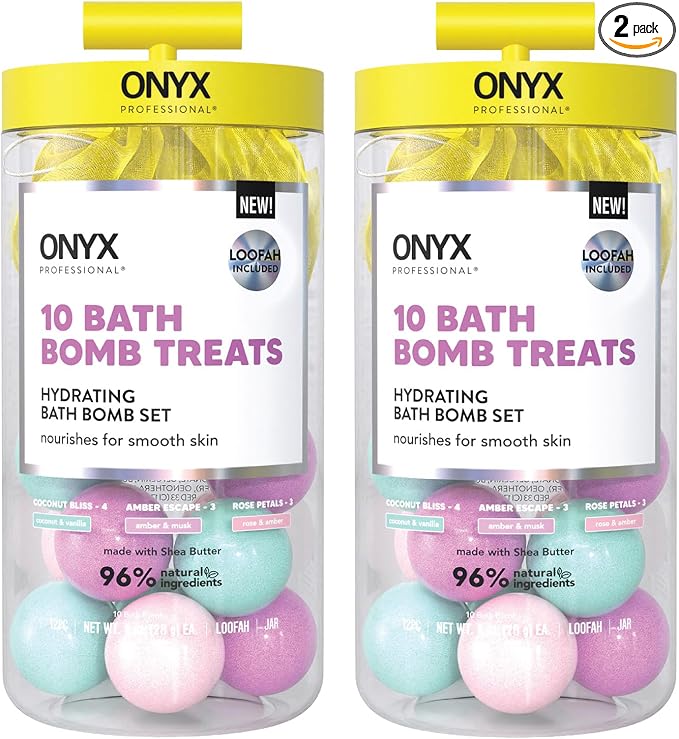 Onyx Professional Hydrating Bath Bomb Gift Set, 2 Pack by OnyxProfessional