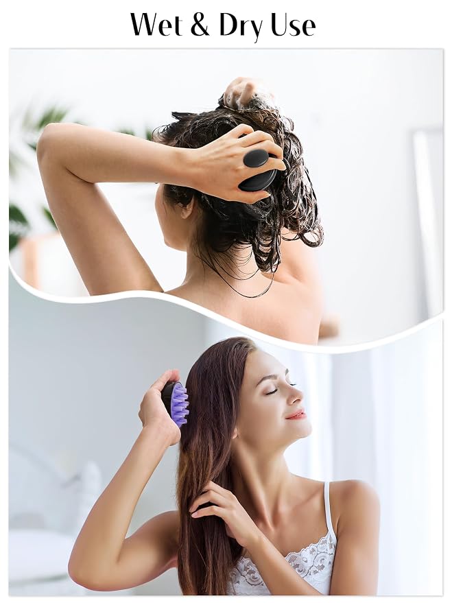 HEETA Hair Scalp Massager Brush, Updated Hair Shampoo Brush, Wet & Dry Scalp - Image 6