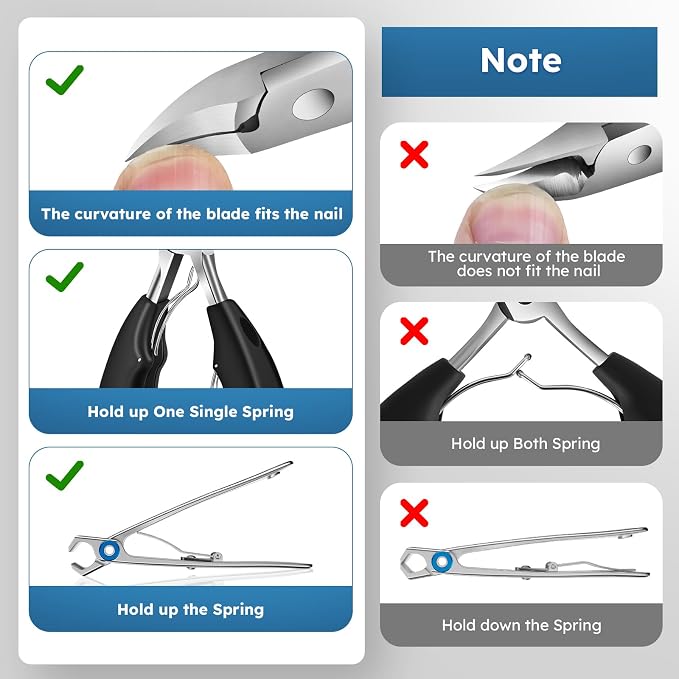 Nail Clippers for Seniors, Heavy Duty Ingrown Toenail Clippers - Image 7