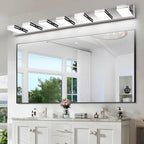 SineRise LED Modern Bathroom Vanity Light Fixtures, Chrome Modern Acrylic - Image 5
