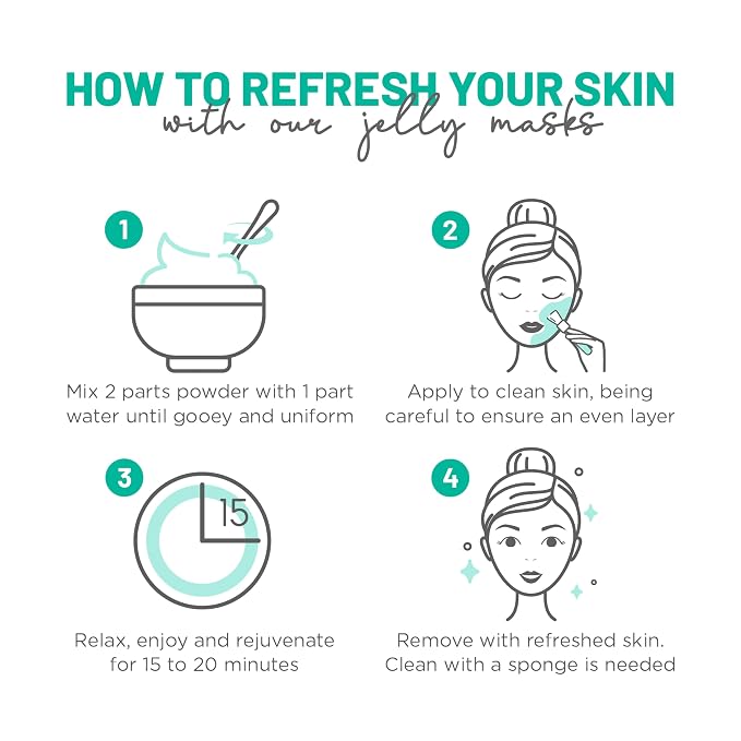 BRÜUN Jelly Mask Jar Chlorella Peel-Off Face Care Rubber Mask - Image 4