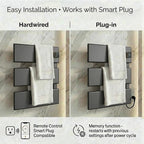 Electric Towel Warmer, Heated Towel Rack - Image 4