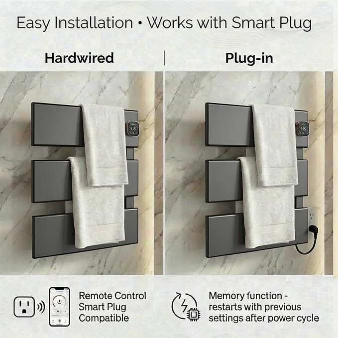 Electric Towel Warmer, Heated Towel Rack - Image 4