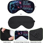 2 Pcs Boys Sleep Eye Mask, Guys Blackout Sleeping Silk Mask - Image 2