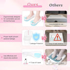 Yokilly Toe Nail Soaking Bowl, Shoe Design Foot Bath Soak Tub Bowl, Acetone - Image 2