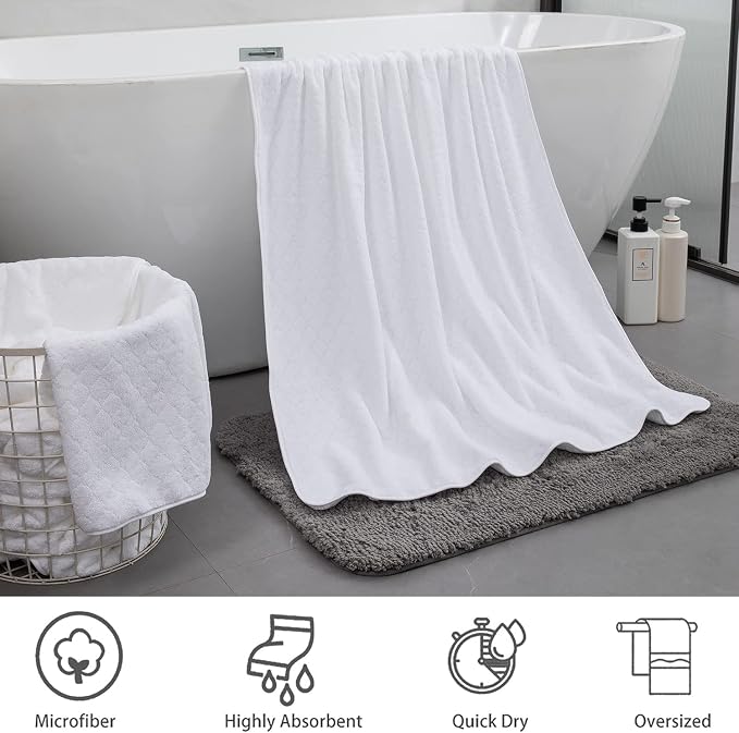 Ycosy 2 Pack Hand Towels Set 16"x31", Quick Dry Thick and Highly Absorbent Hand - Image 5