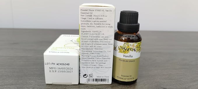 Vanilla Essential Oil, 1.01Fl.Oz PHATOIL Pure Essential Oil Singles - Image 8