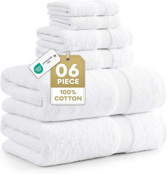 LANE LINEN 100% Cotton Bath Towel Set by LaneLinen