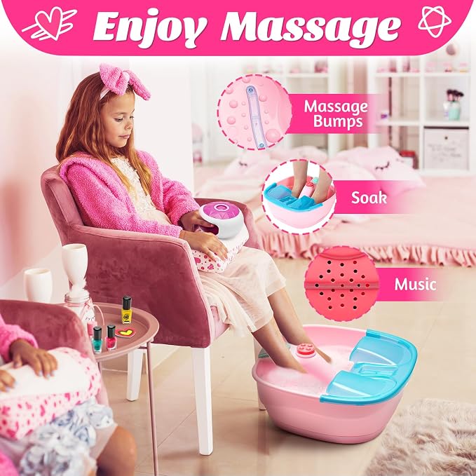 Kids Spa Day Kit for Girls, Foot Spa - Image 5