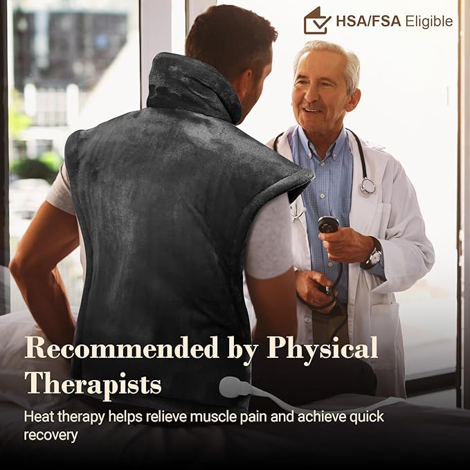 COMFIER Large Heating Pad for Back, FSA Eligible HSA Heating Pad for Neck and - Image 6