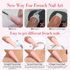 Born Pretty French Manicure Kit, Nail Stamper and 2Pcs Gel Nail Polish - Image 4