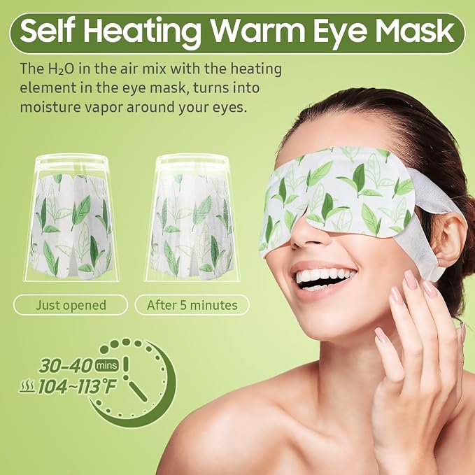 BeHoomi 30Packs Steam Eye Mask, Heated Eye Mask Warm Compress - Image 5