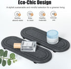 2PCS Water Absorbing Stone Tray, Fast Drying Diatomite Stone Sink Tray - Image 5