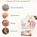 Epielle Hydrating Foot Mask 6 Pairs, Relieve and Soften - Image 4