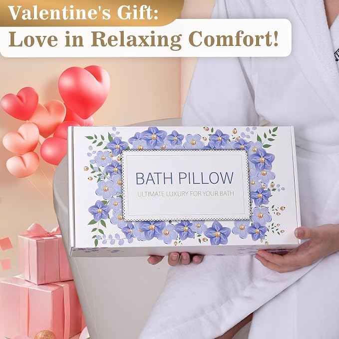 Bath Pillow Luxury Bathtub Pillow, Extra Soft & Comfortable Bath Pillow - Image 7