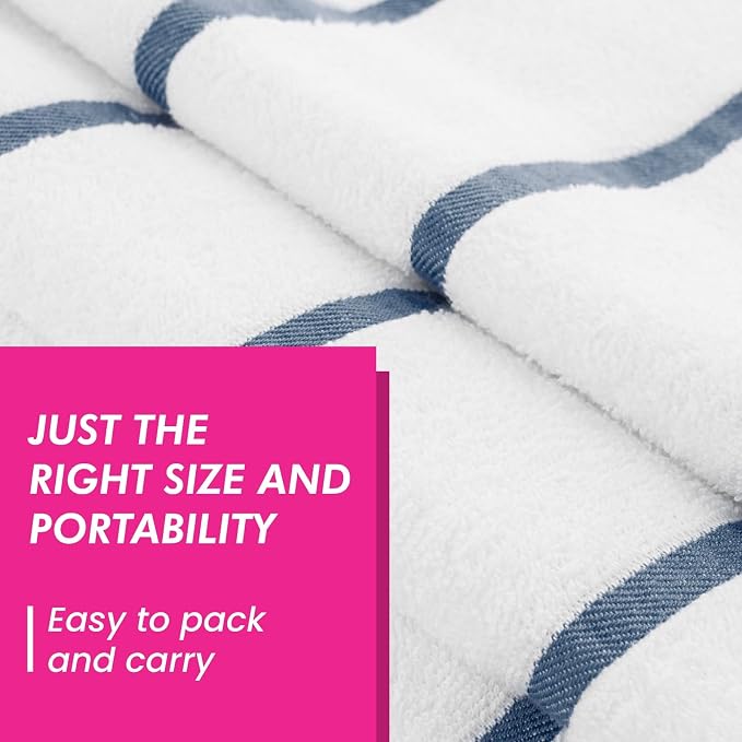 CASA COPENHAGEN Cabana Pool 4Pcs 100% Egyptian Cotton Large Designer Beach - Image 4