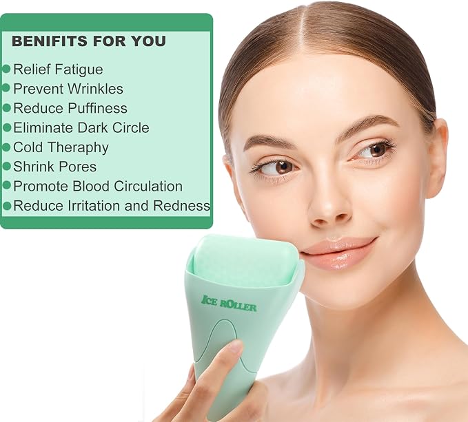 2 Pack Ice Roller for Face and Body Massage, Facial Roller Skin Care Tool for - Image 2