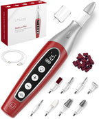 PediLux Pro Professional Manicure Pedicure Kit, Cordless Electric Nail File by UTILYZE