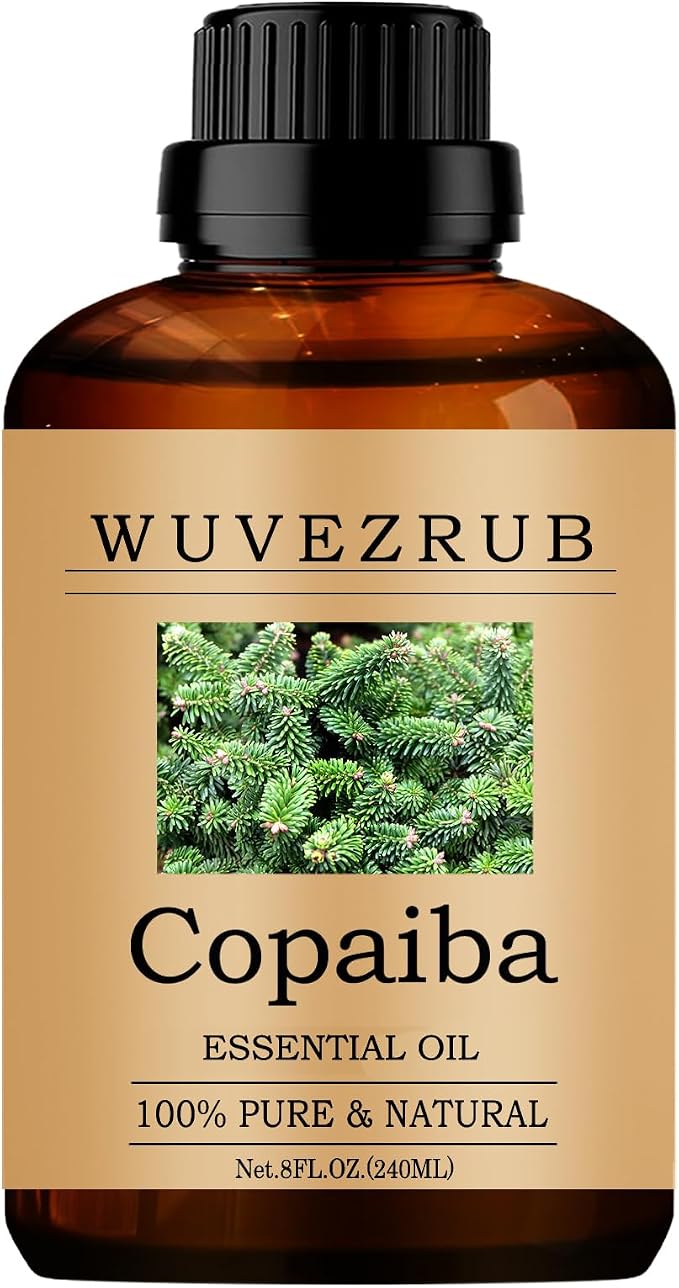 Copaiba Essential Oils, 240ML Pure and Natural Essential Oil by WUVEZRUB