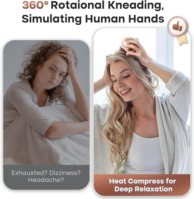 arboleaf Heated Scalp Massager Head Massager Scalp Stress Relax Hair Massager - Image 2