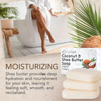 O NATURALS 3-Pack Organic Soap Bar 4oz each-100% Vegan Cold Process Body Wash - Image 2