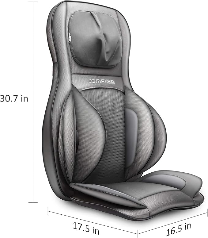 COMFIER Massager Chair with Heat, Shiatsu Neck Back Massager Portable with - Image 8