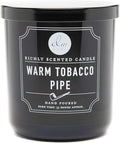 DW Home Warm Tobacco Pipe Scented Candles, 9 oz Single Wick Medium Jar by DWHome