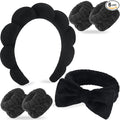 Zkptops 6Pcs Spa Headband for Washing Face Wristbands Set Women Bubble Makeup by ZKPTOPS