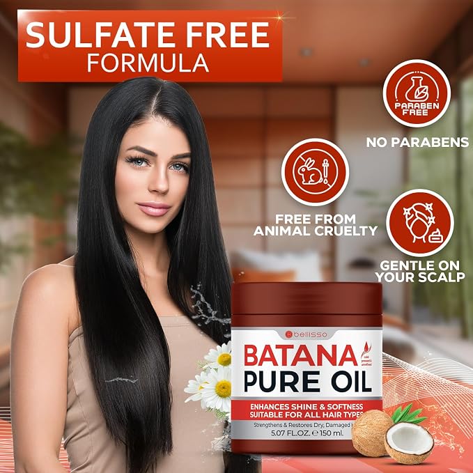 Batana Oil - Pure, Unrefined and Cold Pressed - Volumizing Hair Treatment - Image 5