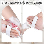 Jeffdad 2Pcs Natural Loofah Sponge, Premium Exfoliating Body Scrubber - Image 5