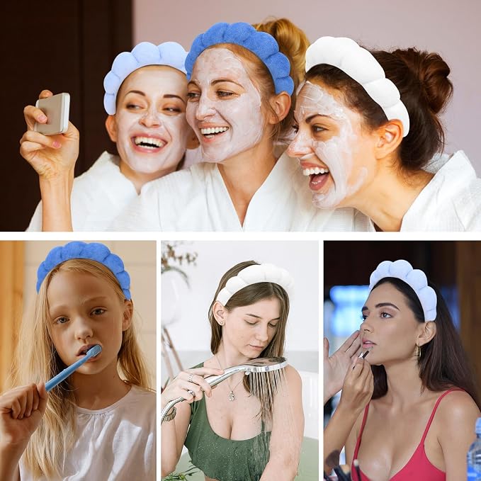 3 Pack Spa Terry Cloth Headbands - Image 6