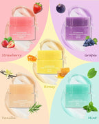 Lip Sleeping Mask Set-5 Pcs Moisturize & Nourish Lip Balm, Repair - Image 3