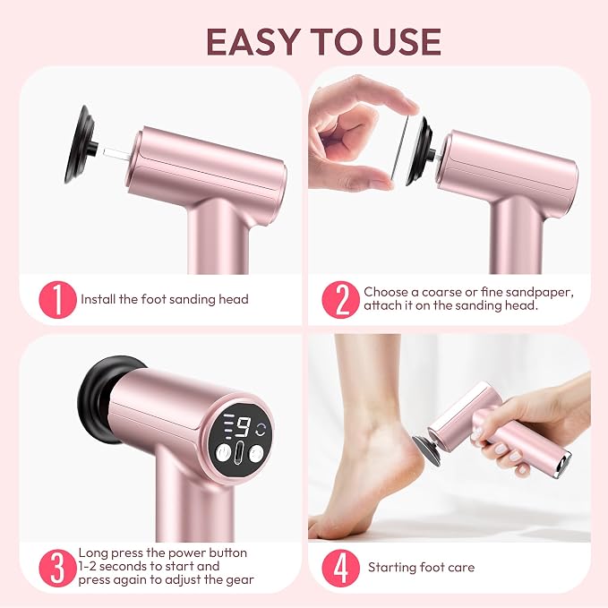 Electric Foot Callus Remover - 2 in 1 Rechargeable Electric Callus Remover - Image 8