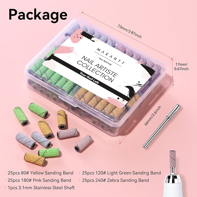 Makartt Nail Drill Bits Sanding Bands - Image 9