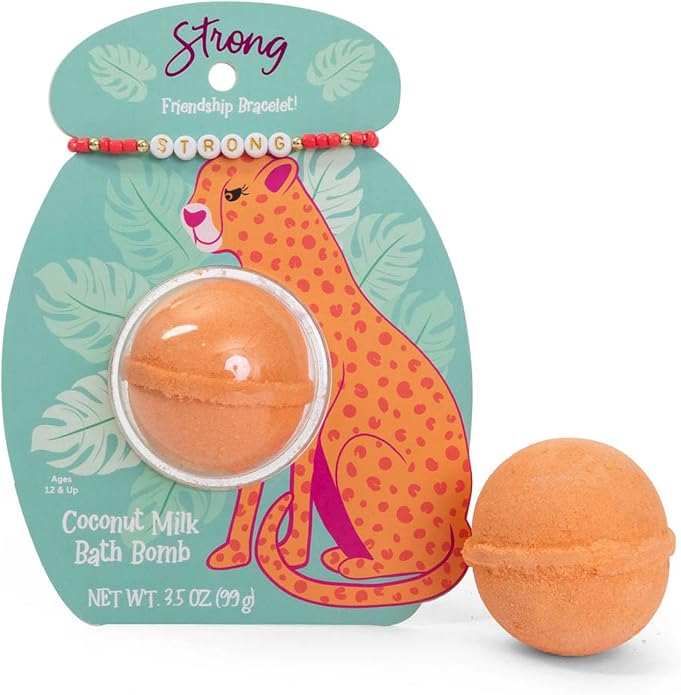 CAIT + CO "Strong Bath Bomb & Friendship Bracelet Gift Set Coconut Milk Scented by Unknown