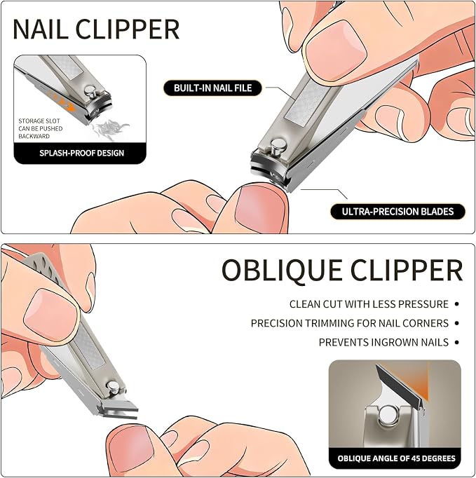 Precision Nail Grooming Manicure Sets Pedicure Kits Stainless Steel Nail - Image 5
