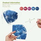 Wecolor KN95 Face Masks 50 Pack 5-Ply Breathable Safety Respirator Cup Dust - Image 2