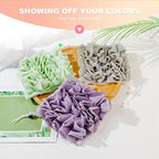 3-Pack Bar Soap Loofah Pouch, 2-in-1 Loofah Washcloth Combo - Image 5