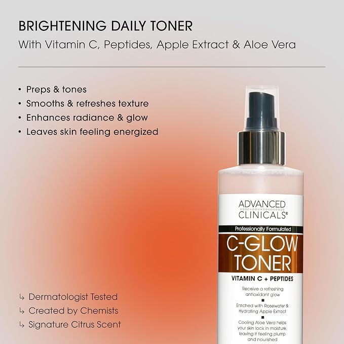 Advanced Clinicals Vitamin C Glow Facial Mist Toner - Image 2