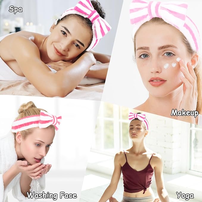 Casoty 6 Pcs Spa Skincare Headband - Image 4